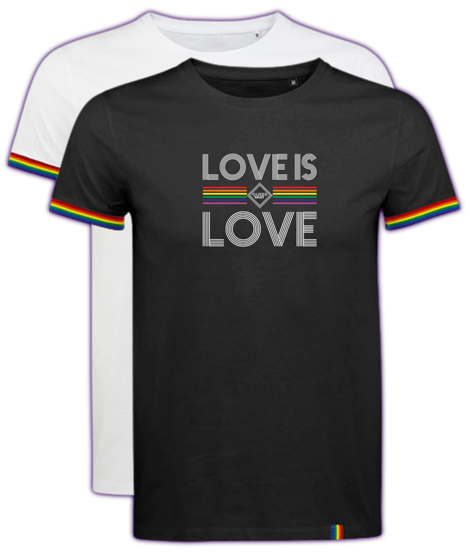T-Shirt "LOVE IS LOVE" - Artikelnr. Q4M-008