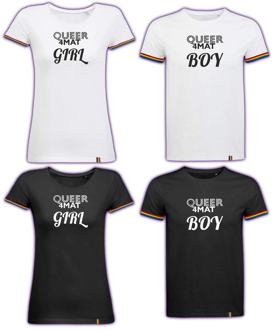 Rainbow T-Shirt "Q4M" - Artikelnr. Q4M-026