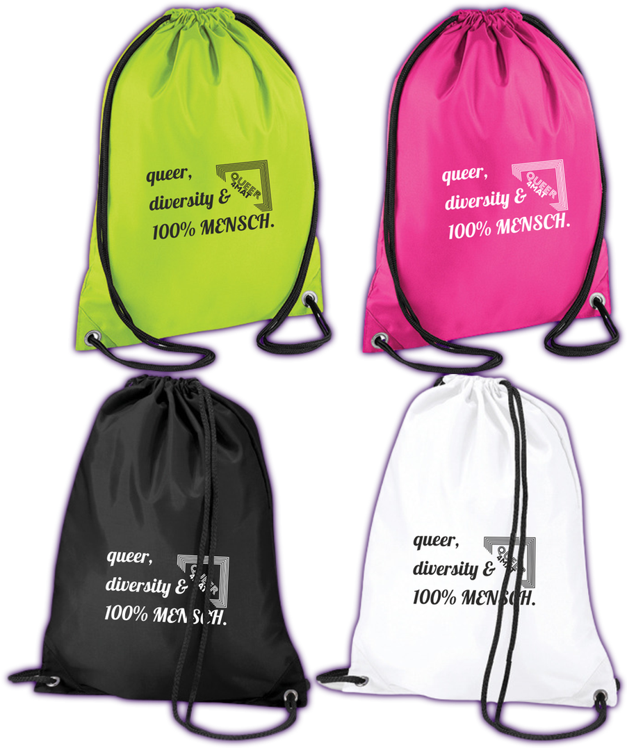 Premium Gymsac "100% MENSCH" - Artikelnr. Q4M-040