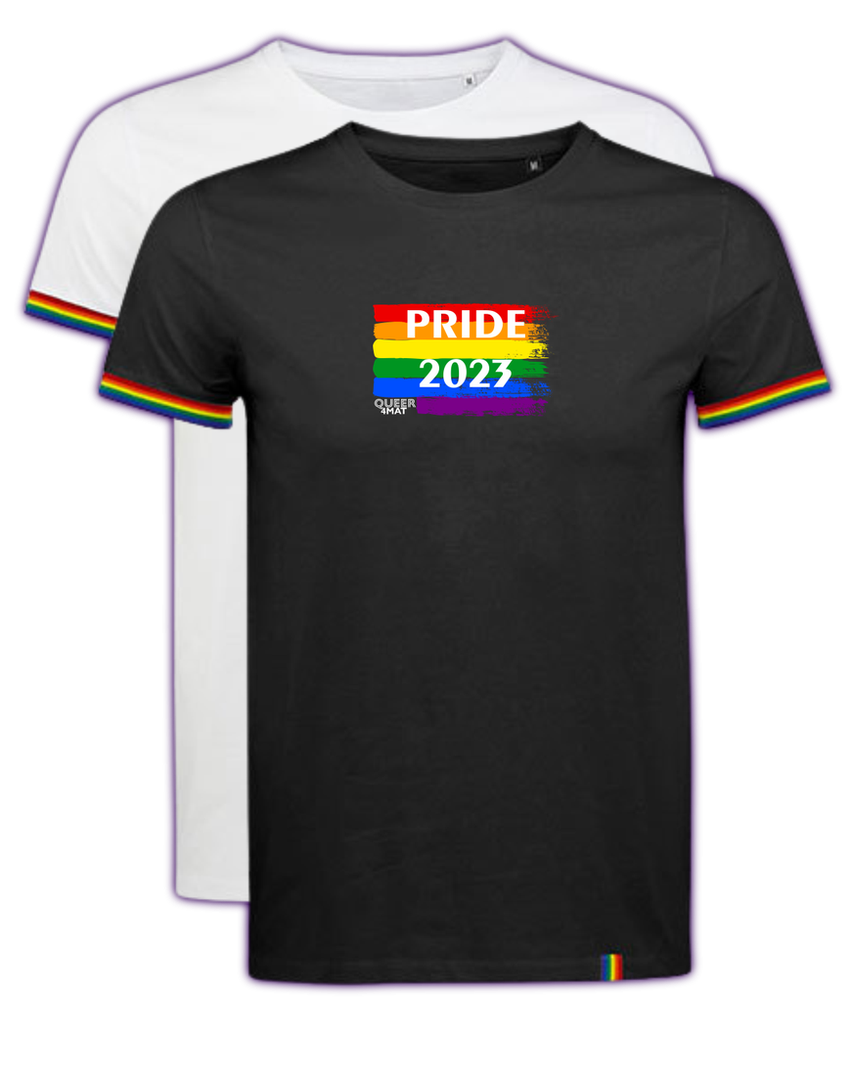 T-Shirt "PRIDE 2023 RAINBOW" - Artikelnr. Q4M-P-001
