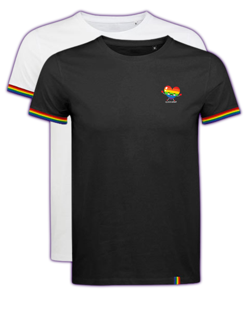 T-Shirt "HEART RAINBOW" - Artikelnr. Q4M-P-005