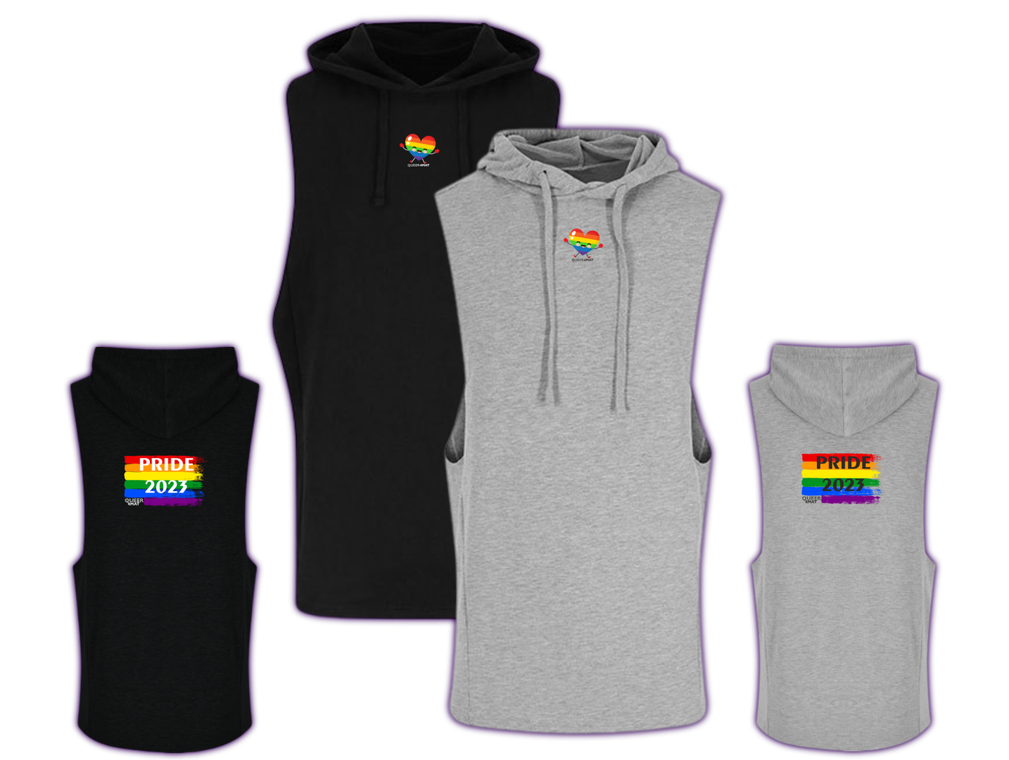 Muscle Hoodie "PRIDE 2023" - Artikelnr. Q4M-P-011
